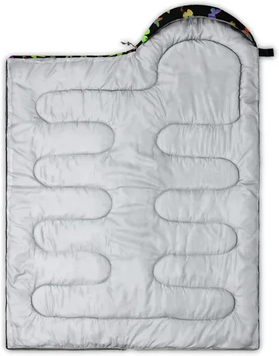 Miniatura 2 de HOSIMA Saco de dormir de mariposa para adultos y niños para campamento, saco de dormir ultraligero gótico negro para clima frío y verano.