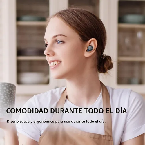Miniatura 4 de TOZO Auriculares inalámbricos A1 Bluetooth 5.3 de peso ligero en el oído IPX5 Auriculares impermeables 2 micrófonos para llamadas AI, auriculares