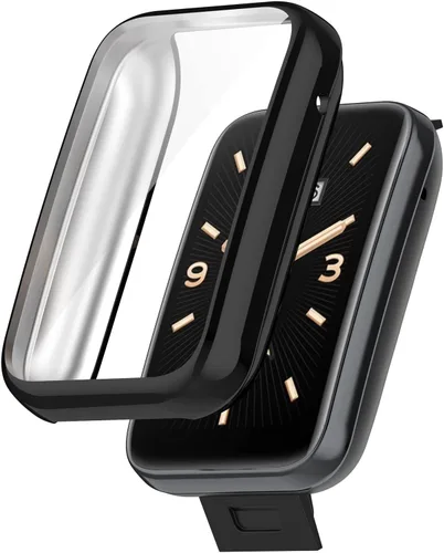 Miniatura 3 de Funda compatible con Xiaomi Band 7 Pro, cubierta protectora de parachoques chapada en TPU para Mi Band 7 Pro, protector de pantalla, accesorios