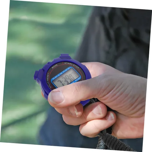 Miniatura 8 de Cronómetro digital silencioso con temporizador deportivo con pantalla grande, diseño compacto y ligero para natación, correr, fitness, operación