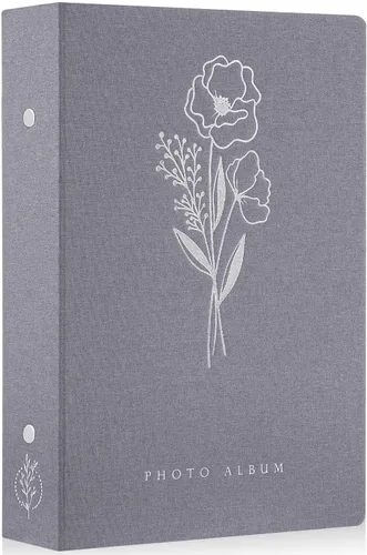 Miniatura 48 de Lanpn - Álbum de fotos autoadhesivo de lino, 40 páginas, álbum de fotos para manualidades, páginas adhesivas magnéticas, contiene fotos de 4 x 6, 7
