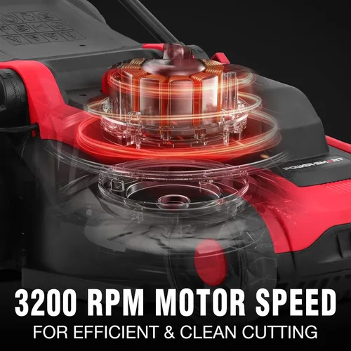 Miniatura 6 de PowerSmart - Cortacésped eléctrico con cable de 14 pulgadas, 12.5 amperios, altura de mango ajustable, 6 alturas de corte, bolsa de colección de 10