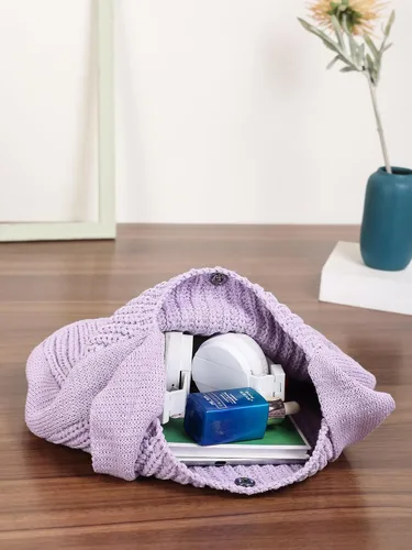 Miniatura 4 de ENBEI Bolsos de hombro para mujer Bolsos de ganchillo Bolso de punto grande Bolso de mano estético para la escuela lindo Bolsas de mano Bolsa