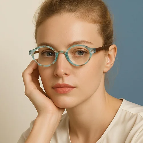 Miniatura 5 de 2SeeLife Gafas de lectura pequeñas y redondas TR-90 para hombres y mujeres - Ajuste estrecho-medio, marco resistente, bisagras de resorte, lectores