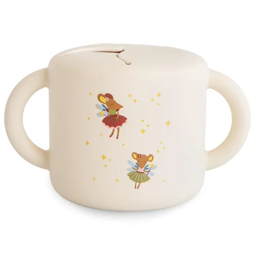 Miniatura 28 de mushie - Taza para merienda de silicón, contenedor de alimentos a prueba de derrames para niños pequeños y bebés (arena movediza)
