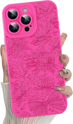Miniatura 21 de MZELQ para iPhone 12 Pro Max, Funda de silicona con patrón floral de flores y girasoles, rosa, lindo, protección de cámara, funda suave y delgada