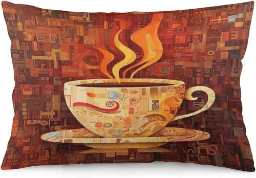 Miniatura 22 de Funda de almohada con sombrero de bruja con diseño de gato de 20 x 30 pulgadas, diseño de impresión de doble cara con cremallera invisible, Patrón 8