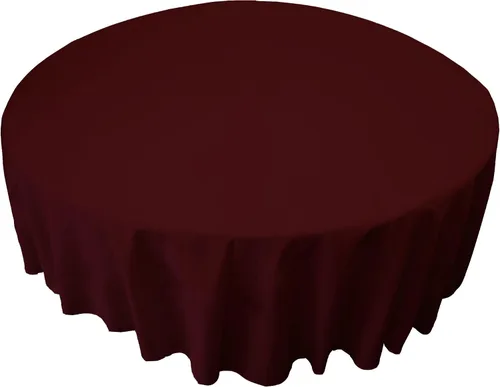 Miniatura 41 de LA Linen - Mantel redondo lavable de popelina de poliéster, resistente a manchas y arrugas, 51", mantel de tela para comedor, cocina, fiesta, Negro