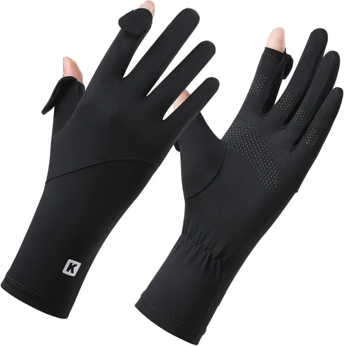 SUJAYU Guantes de protección UV ultra finos para mujer, protección solar UPF para pantalla táctil transpirable