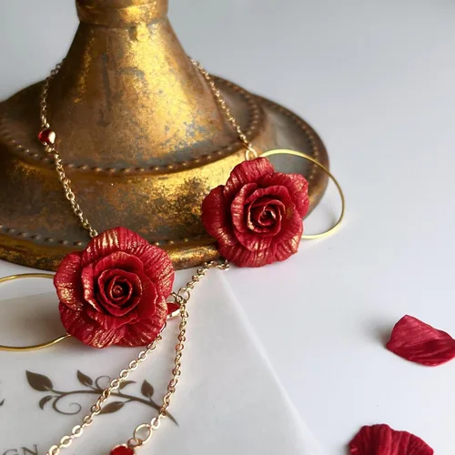 Miniatura 3 de Cortadores de arcilla de pétalos de flores, para hacer aretes, 1 molde de arcilla polimérica de prensa de pétalos, cortadores para fabricación