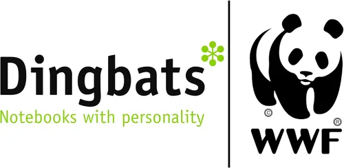 Miniatura 10 de Dingbats* Cuaderno de Escritura Liso Wildlife A5 - Tapa Dura de Cuero Vegano - Ideal para Trabajo, Viajes - Bolsillo, Cierre Elástico y Marcapáginas