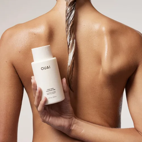 Miniatura 3 de OUAI Recambio de acondicionador para cabello fino, acondicionador voluminizador hecho con queratina, biotina y aceite de semilla de chía, añade
