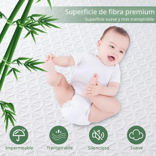 Miniatura 2 de Protector de colchón impermeable premium tamaño twin, cubierta de cama transpirable de tela de aire 3D refrescante, funda de almohadilla de colchón
