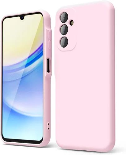 Miniatura 233 de oakxco Funda para teléfono Samsung Galaxy A12 con agarre de silicona líquida, linda delgada fina suave cubierta de gel de goma TPU lisa para mujeres
