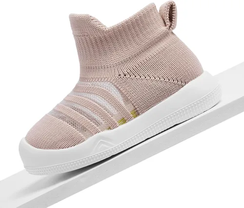 Miniatura 6 de Engtoy Zapatos de bebé, calcetines para bebé, zapatos para caminar, antideslizantes, transpirables, con suela de goma suave, zapatos deportivos