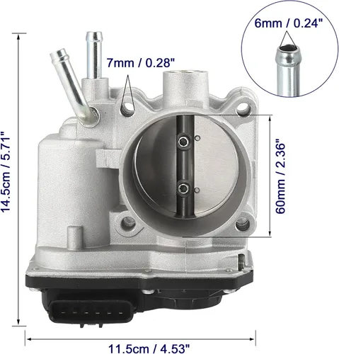 Miniatura 5 de X AUTOHAUX 22030-0D031 22030-22041 Asamblea electrónica del cuerpo del acelerador para Toyota Matrix Corolla 2005-2008 para Pontiac Vibe 2005-2008