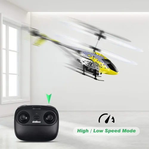 Miniatura 5 de Cheerwing U12S Mini helicóptero RC con cámara helicóptero de control remoto para niños y adultos Amarillo
