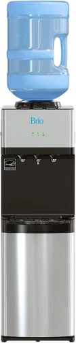 Brio Dispensador de enfriador de agua de carga superior de edición limitada, agua fría y caliente, bloqueo de seguridad para niños, capacidad para