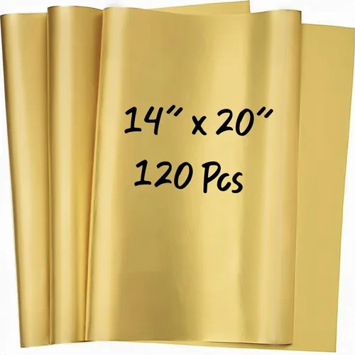 Miniatura 20 de Sanzix - 150 hojas de papel de seda kraft a granel de 14x20 pulgadas - Papel de regalo marrón para bolsas de regalo, boda, cumpleaños y Papel kraft