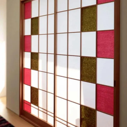 Miniatura 3 de ONAO Shoji - Rollo de papel (11 x 118 pulgadas), papel de repuesto para pantalla Shoji, Shoji Gami japonés, fabricado en Japón, rojo brillante