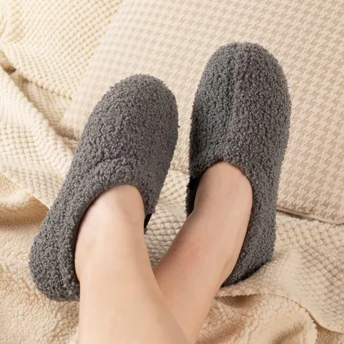 Miniatura 2 de RockDove - Pantuflas de vellón de estilo cerrado para mujer, ideales para interiores