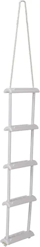 Miniatura 3 de Attwood 11865-4 Escalera de cuerda, 5 escalones, 11 1/2 pulgadas de ancho x 64 pulgadas de largo, superficies antideslizantes para escalones, cuerda