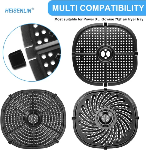 Miniatura 2 de Parachoques de goma de repuesto para freidora de aire 7QT PowerXL Gowise, 4 pestañas de goma de alta calidad, piezas de silicona, cubiertas