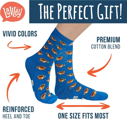 Miniatura 155 de Lavley Calcetines divertidos para adultos, regalos novedosos y rellenos de calcetines para hombres, mujeres y adolescentes, talla única