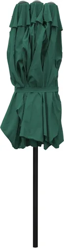 Miniatura 5 de Northlight Sombrilla de mercado para patio al aire libre de 15 pies con manivela, color verde