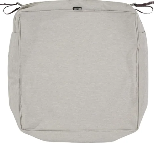 Classic Accessories Montlake - Funda de cojín cuadrada resistente al agua de 23 x 23 x 5 pulgadas, para asiento de exterior, funda de cojín para