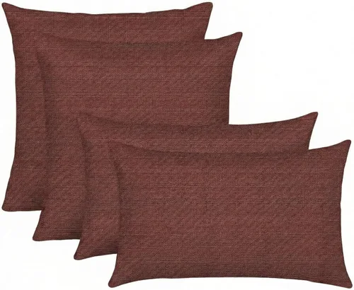 Miniatura 10 de RSH DECOR: Sunbrella Juego de 4 almohadas lumbares y cuadradas 20 x 12 pulgadas y 17 x 17 pulgadas Tela resistente al agua y a la decoloración