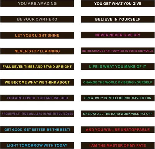 Miniatura 3 de QEERBSIN 20 pulseras de goma con cita motivacional, pulseras inspiradoras para estudiantes, pulseras elásticas unisex, regalos perfectos