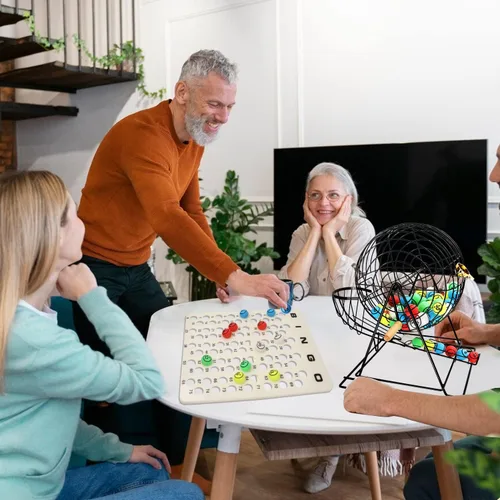 Miniatura 5 de GSE Games & Sports Expert Professinal - Tablero maestro de bingo para bolas de 1.5 pulgadas, tablero de llamadas de bingo para fiestas, grupos