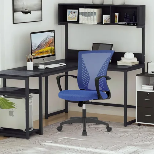 Miniatura 2 de Silla de escritorio de oficina, silla ergonómica para juegos de computadora con ruedas giratorias de 360 grados, sillas de escritorio de oficina