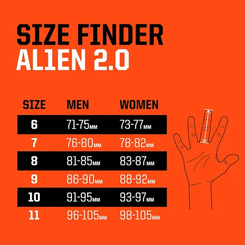 Miniatura 6 de T1TAN Alien Soccer - Guantes de portero de fútbol con corte mixto y agarre Gecko de 0.157 in