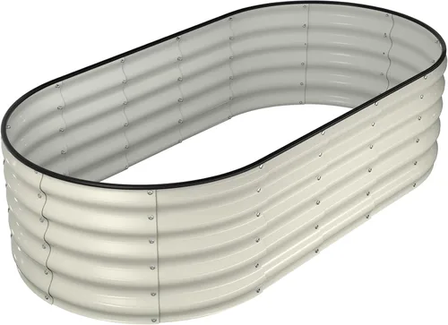 Miniatura 25 de Winpull Kit de Cama de Jardín Elevada, Caja de Plantación Galvanizada de 6 x 3 x 1 pies para Exteriores con Bordes de Seguridad, Camas Elevadas
