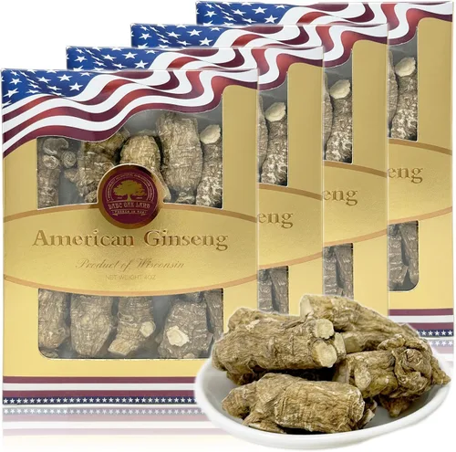 Miniatura 10 de DOL - Raíces de ginseng americano de Wisconsin cultivadas a mano, perlas de ginseng cultivadas a mano, 4 onzas (3.99 oz/caja)