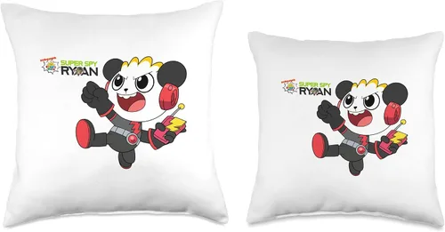 Miniatura 3 de Ryan's World Super Spy Combo Panda Throw Pillow, 16 x 16 pulgadas, multicolor