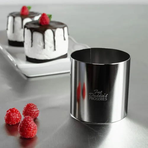 Miniatura 2 de Fat Daddio's Anillo redondo de acero inoxidable para pasteles y pastelería, 3 x 3 pulgadas