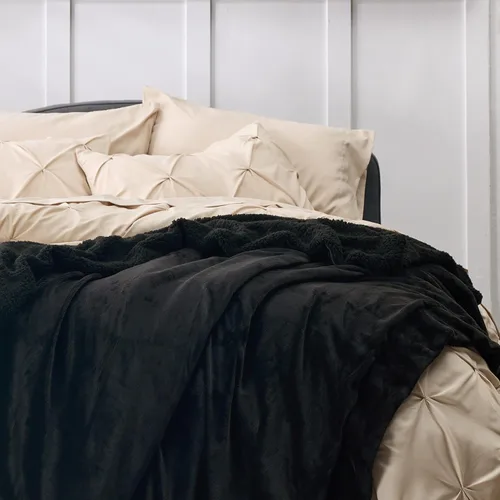 Miniatura 4 de Bedsure GentleSoft Mantas de Forro Polar Sherpa Tamaño King para Cama - Manta Gruesa y Cálida para Mujeres y Hombres, Manta King Suave y Mullida