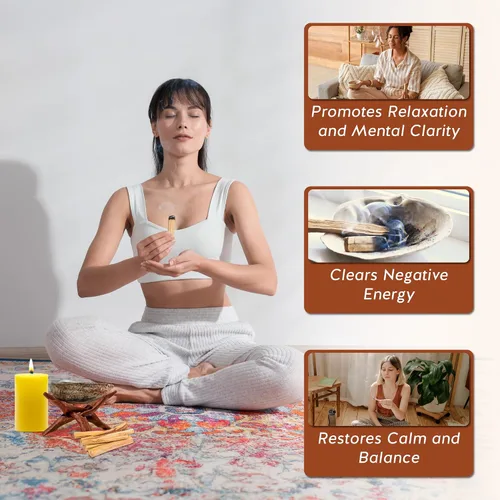 Miniatura 4 de Varillas de palo santo prémium, varillas de incienso, para purificar, limpieza, curación, meditación y alivio del estrés. 100% naturales