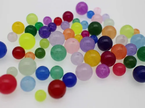 Miniatura 6 de Cuentas redondas y lisas de piedra natural calcedonia para hacer joyas hechas a mano, hebra de 15 pulgadas por bolsa