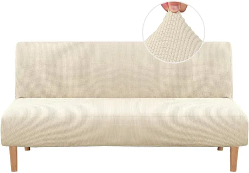 Miniatura 14 de H.VERSAILTEX - Funda elástica para sofá o cama, licra de alto elastano, lavable a máquina, tela Jacquard para sofá, futón Chocolate