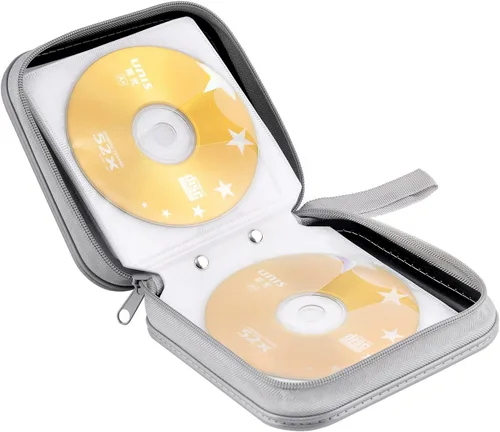 Miniatura 5 de Estuche para CD/DVD, 48 Capacidad, Negro, Plástico, Portátil, Ligero