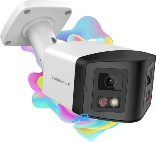 Miniatura 9 de PANOEAGLE Cámara de seguridad IP PoE de doble lente de 4 MP para exteriores con gran angular panorámico de 180°, visión nocturna a