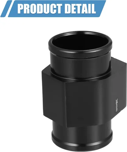 Miniatura 7 de X AUTOHAUX 1 Unidades de 1.496 in Universal Aluminio Temperatura Temperatura Junta Tubo Sensor Sensor Radiador Manguera Adaptador con Abrazaderas