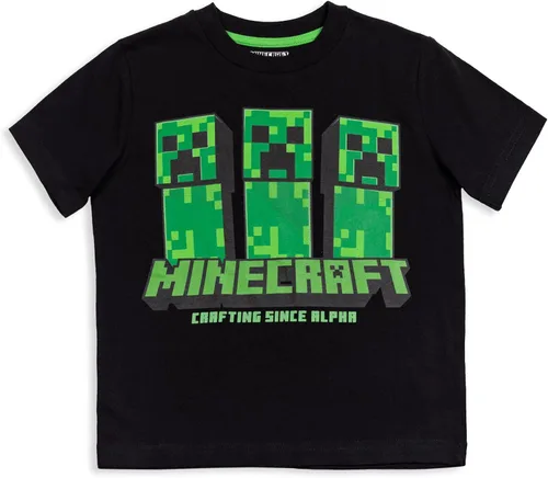 Miniatura 9 de Minecraft Paquete de 3 camisetas gráficas de manga corta para niños de Mobs