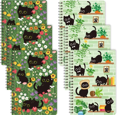Miniatura 24 de B1ykin Cuadernos en espiral A5, 2 unidades, 50 hojas, 100 páginas, encuadernados con alambre, regalo de agradecimiento al profesor, cuaderno