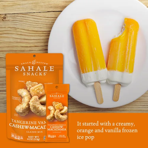 Miniatura 3 de Sahale Snacks - Mezcla glaseada de nueces de macadamia, anacardos, vainilla y mandarina, 1.5 onzas (paquete de 18)