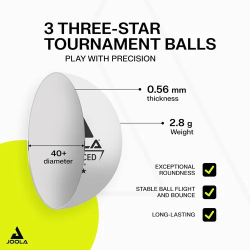 Miniatura 5 de JOOLA Duo Pro Ping Pong Paddles Set of 2 - Professional Table Tennis Paddles, Three Advanced 3 Star Tournament Ping Pong Balls and Carrying Case